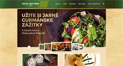 Desktop Screenshot of hotelmatysak.sk